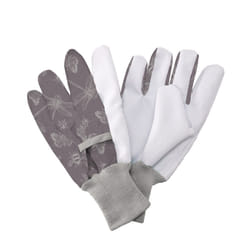 Kent & Stowe Cotton Gardening Grip Gloves Ladies Purple Flutter Bugs