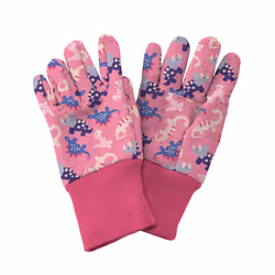 Kent & Stowe Kids Gardening Gloves Dinosaur Children Aged 3-5 - Pink