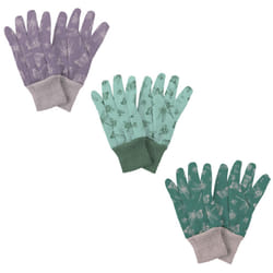 Kent & Stowe Cotton Medium Ladies Gardening Gloves Flutter Bugs 3 Pack