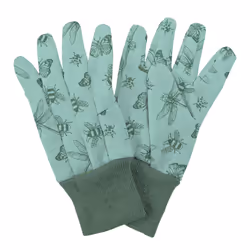 Kent & Stowe Cotton Medium Ladies Gardening Gloves Flutter Bugs 3 Pack