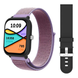 Entity AERO LILAC NYLON STRAP Smartwatch 48.7 mm Touchscreen Black strap silicone Black