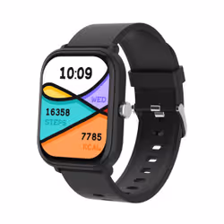 Entity AERO LILAC NYLON STRAP Smartwatch 48.7 mm Touchscreen Black strap silicone Black - Additional view 5