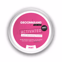 for Her Activated Teeth Whitening Powder Charcoal and Coconut Shell Mint for Her 50g
