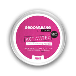 for Her Activated Teeth Whitening Powder Charcoal and Coconut Shell Mint for Her 50g