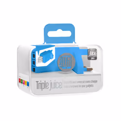Juice Triple Charger mains Blue - Additional view 4