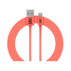Juice JUI-CABLE-LIGHT-2M-RND-CRL, 2 m, Lightning, USB A, Male, Male, Coral