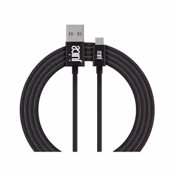 Juice JUI-CABLE-TYPEC-TYPEC-1M-RND-BLK, 2 m, USB A, USB C, USB 3.2 Gen 1 (3.1 Gen 1), Black
