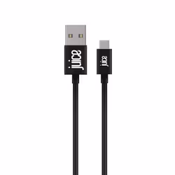 Juice JUI-CABLE-TYPEC-TYPEC-1M-RND-BLK USB cable USB 3.2 Gen 1 (3.1 Gen 1) 2 m USB A USB C Black