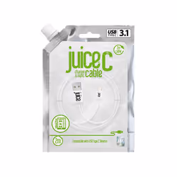 Juice JUI-CABLE-TYPEC-2M-RND-WHT USB cable USB 3.2 Gen 1 (3.1 Gen 1) USB A USB C White - Additional view 4
