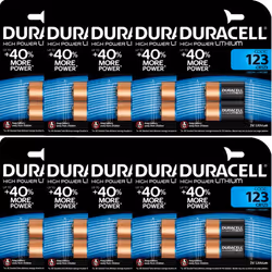 Duracell CR123 3 Volt Lithium Photo Battery (123, CR123A DL123A). 10 x 2 Pack (20 batteries)