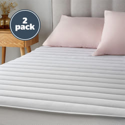 Silentnight Quilted Mattress Protector Single 2 Pack