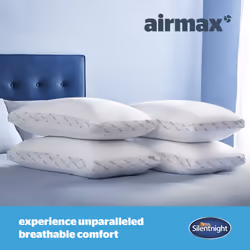 Silentnight Airmax Pillows 4 Pack Breathable Medium Support