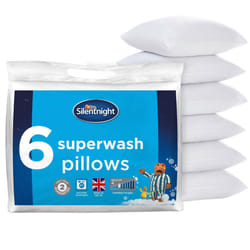Silentnight Superwash Pillows 6 Pack Bundle Luxury Dupont Fibres