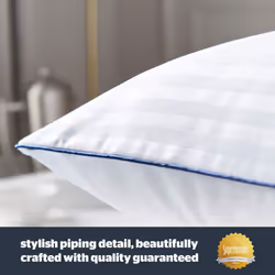 Silentnight Luxury Hotel Collection Piped Pillows 4 Pack Medium Support