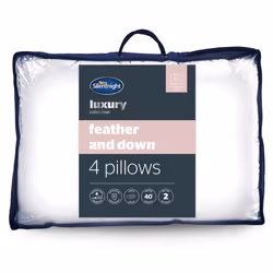 Silentnight Anti Allergy Feather & Down Pillows 4 Pack Medium Support