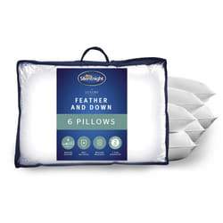 Silentnight Duck Feather And Down Anti Allergy Pillows 6 Pack