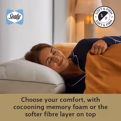 Sealy Dual Comfort Memory Foam Pillow - 2 Pack