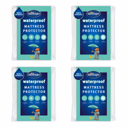 Silentnight Waterproof Mattress Protector - Bundles - Single, 4 Pack
