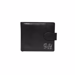 Quality black leather Welsh dragon wallet