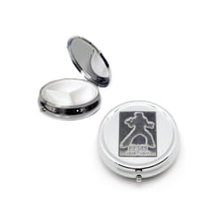 Elvis silver round pill box