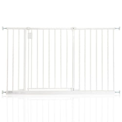 Safetots Extra Wide Hallway Baby Gate - White, 121.8cm - 127.8cm