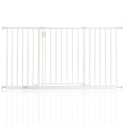 Safetots Extra Wide Hallway Baby Gate - White, 134.2cm - 140.2cm