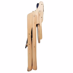 Safetots Putaway Folding Wooden Highchair - Natural