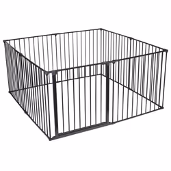 Safetots Multi Panel Play Den - Black, 144 x 144cm