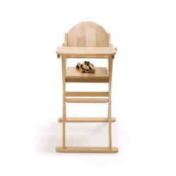 Safetots Simply Safe Folding Wooden High Chair Natural