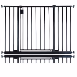 Safetots Extra Wide Hallway Baby Gate - Black, 103.2cm  - 109.2cm