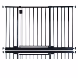 Safetots Extra Wide Hallway Baby Gate - Black, 115.6cm - 121.6cm
