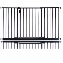 Safetots Extra Wide Hallway Baby Gate - Black, 134.2cm - 140.2cm