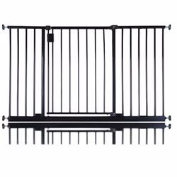 Safetots Extra Wide Hallway Baby Gate - Black, 128cm - 134cm