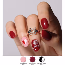 Bluesky Gel Nail Polish, Decadence 80525, Dark, Jam, Red, Long Lasting, Chip Resistant, 10 ml (Requires Drying Under UV LED L ...