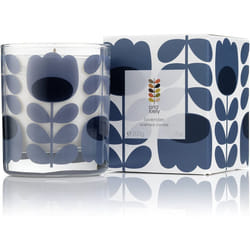 Orla Kiely Lavender Scented Candle, 200g, Purple, 8.5 x 8.5 x 10 cm