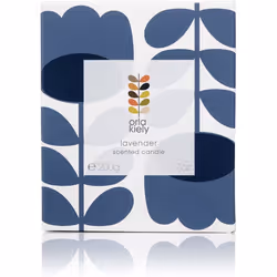 Orla Kiely Lavender Scented Candle, 200g, Purple, 8.5 x 8.5 x 10 cm