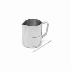 Milk Jug Stainless Steel for Frothing and Coffee Machine 350ml Barista Style Metal Jug Steady Pour Lip and Measuring Scale Mi ...