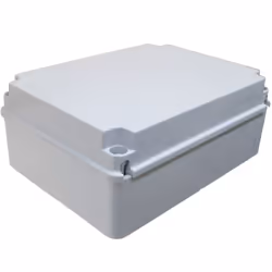 Junction box 300 x 220 x 120mm weatherproof adaptable enclosure IP56 PVC outdoor with hinge screws (1)