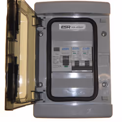 2 Way RCD Consumer Unit 63 Amp 30mA with 6 Amp and 32 Amp Type B MCB Circuit Breakers Garage Shed