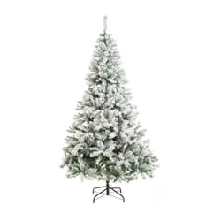Habitat 7ft Snow Covered Christmas Tree - Green