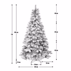 Habitat 7ft Snow Covered Christmas Tree - Green