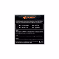 Tanked Smash, Pre Workout Powder - 250g - Improve Focus & Intensity Levels (Blue Raspberry)