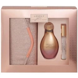 Sarah Jessica Parker Lovely You Gift Set 100ml EDP Spray + 10ml EDP + Rose Clutch