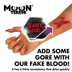 Moon Glow 100ml Supersize Fake Blood Tube - Halloween Vampire Zombie Theatre Stage Special Effects Makeup tube with applicator