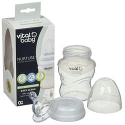 Vital Baby Nurture Silicone Feed Assist Feeding Bottle Slow Flow Teat 150ml/5oz