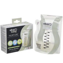 30 x Vital Baby Nurture Easy Pour Breast Milk Storage Bags Simple To Fill, 250ml