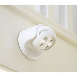 Auraglow Battery Operated Motion Activated PIR Sensor Removable Cordless LED Security Light - White