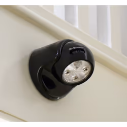 Auraglow Battery Operated Motion Activated PIR Sensor Removable Cordless LED Security Light - Black