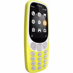 Nokia 3310 Single Sim| 2G|64MB UK Charger Headphones Unlocked (Yellow)