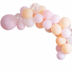 Pink Pastel Peach Balloon Arch Kit, Team Bride Balloon Arch, Hen Party, Pastel Balloon Garland, Rose Gold Confetti, Wedding B ...